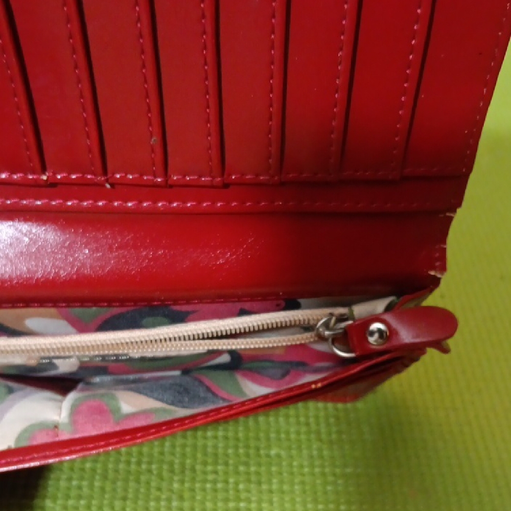 Ada Red Leather Wallet - Picture 4 of 7